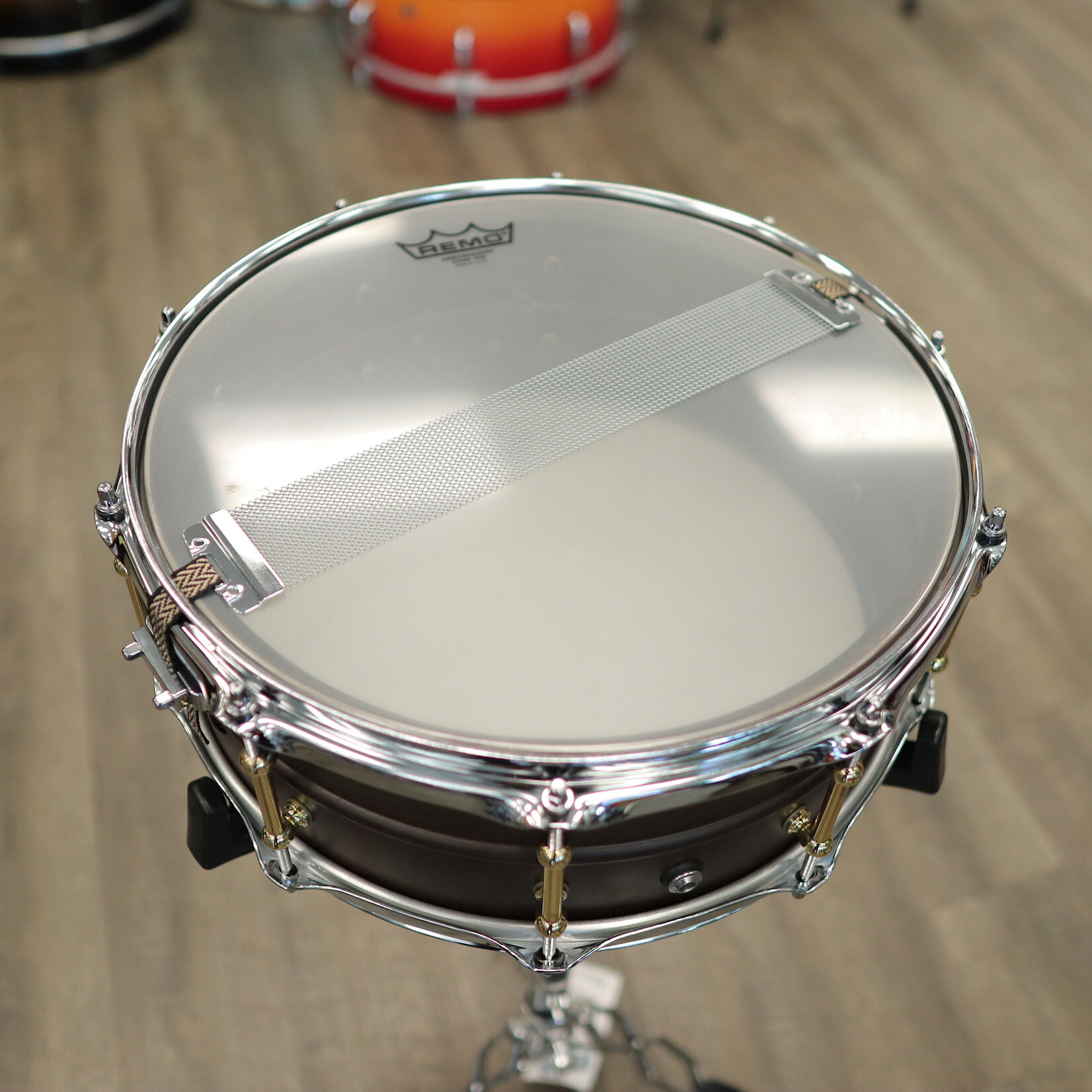 Pork Pie Pork Pie 5.5x14" Seamless Steel Snare Drum with Brass Tube Lugs