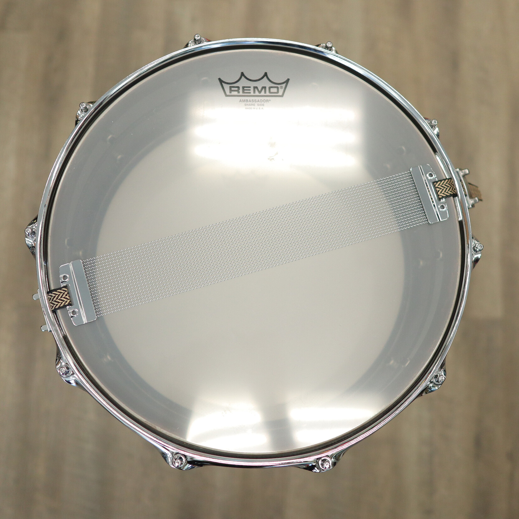 Pork Pie Pork Pie 5.5x14" Seamless Steel Snare Drum with Brass Tube Lugs