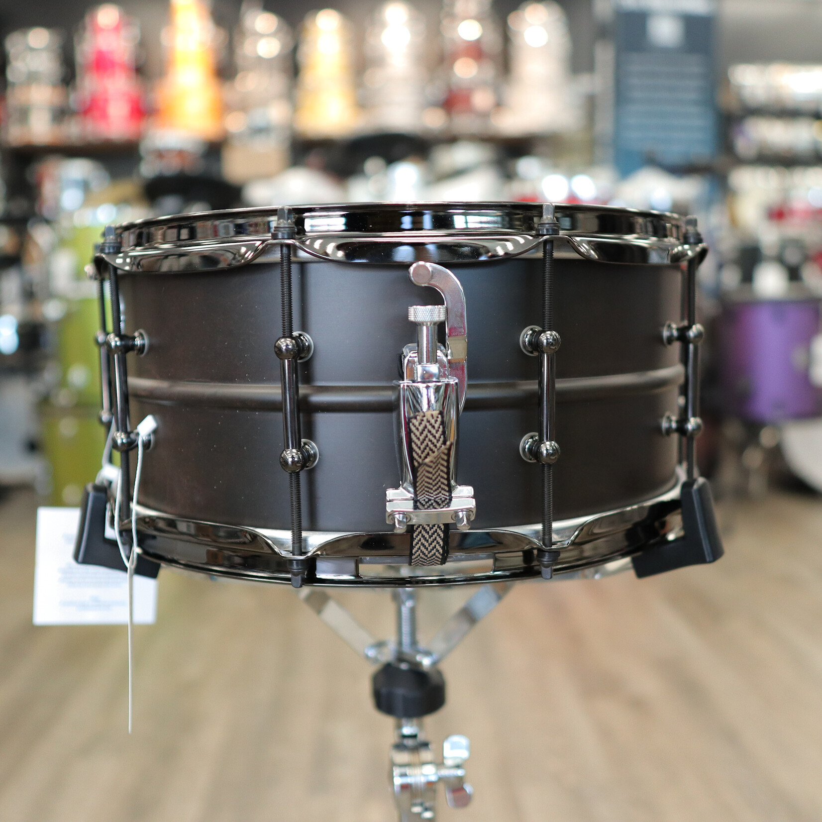 Pork Pie Pork Pie 6.5x14" Seamless Steel Snare Drum with Black Chrome Hardware