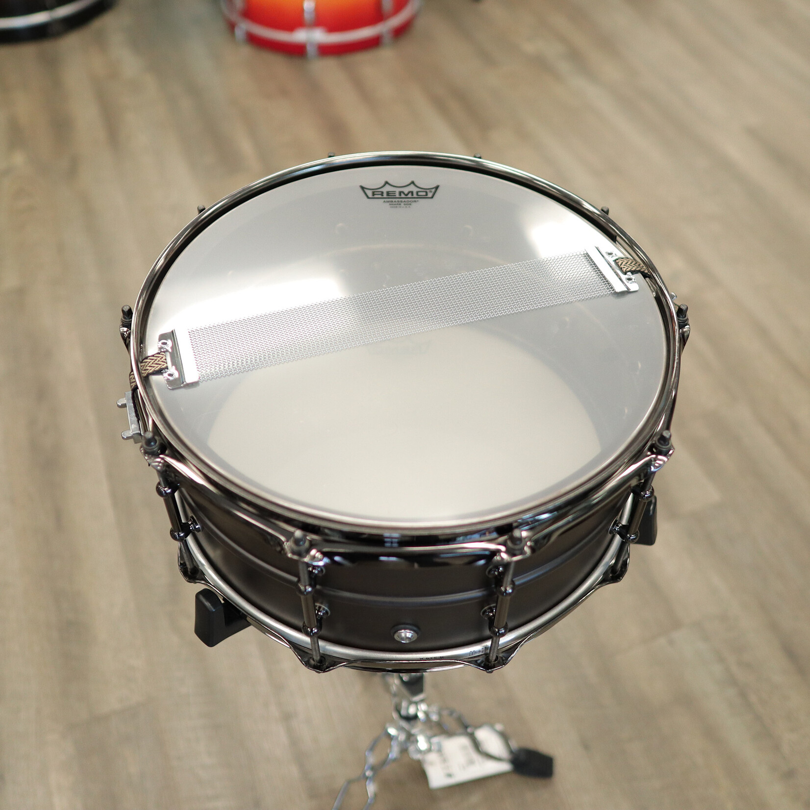Pork Pie Pork Pie 6.5x14" Seamless Steel Snare Drum with Black Chrome Hardware
