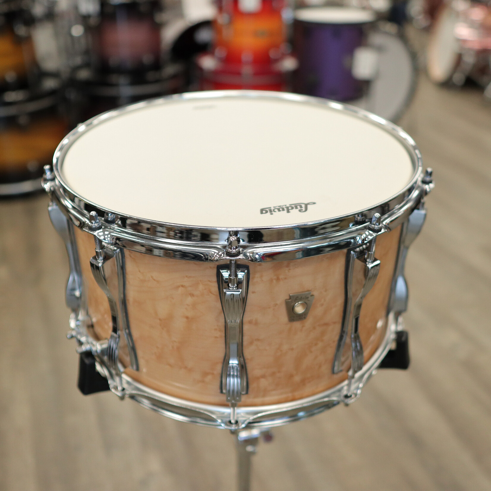 Ludwig Ludwig Classic Maple Exotic 8x14" Snare Drum (Birdseye Maple, Small Mach Lug 2251E)