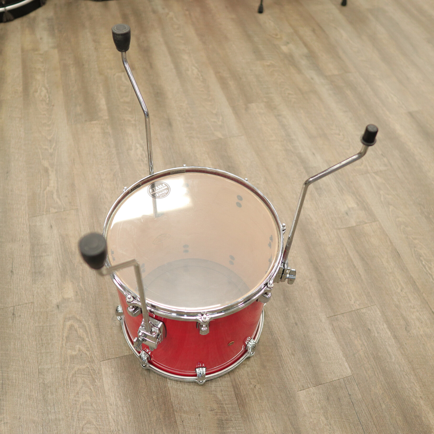 Tama Used Tama Starclassic Maple 14x14" Floor Tom Made in Japan (Ruby Red Lacquer)