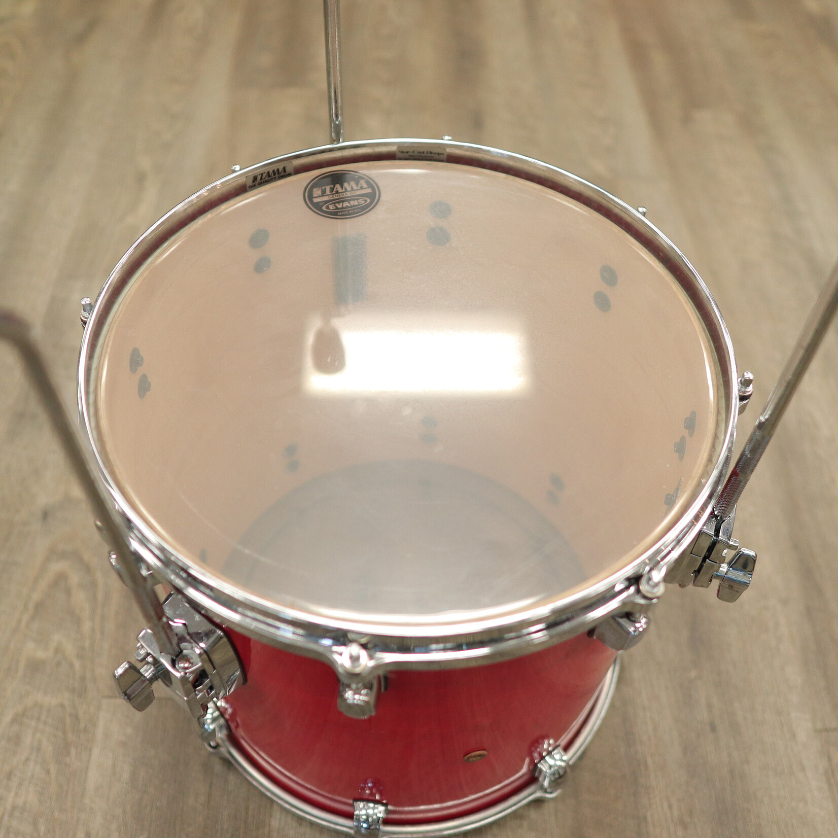 Tama Used Tama Starclassic Maple 14x14" Floor Tom Made in Japan (Ruby Red Lacquer)