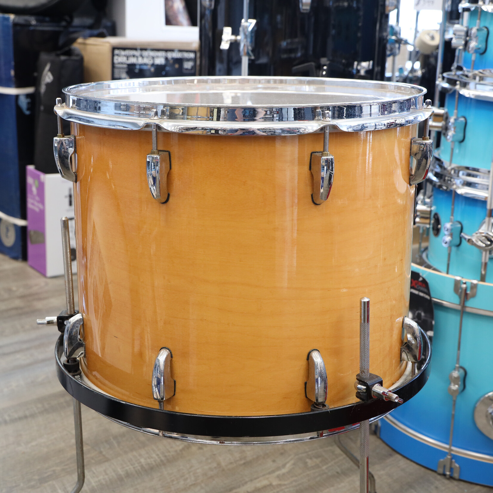 Pearl Used Pearl MRX Masters Custom Extra Floor Tom 13x16 Natural Lacquer