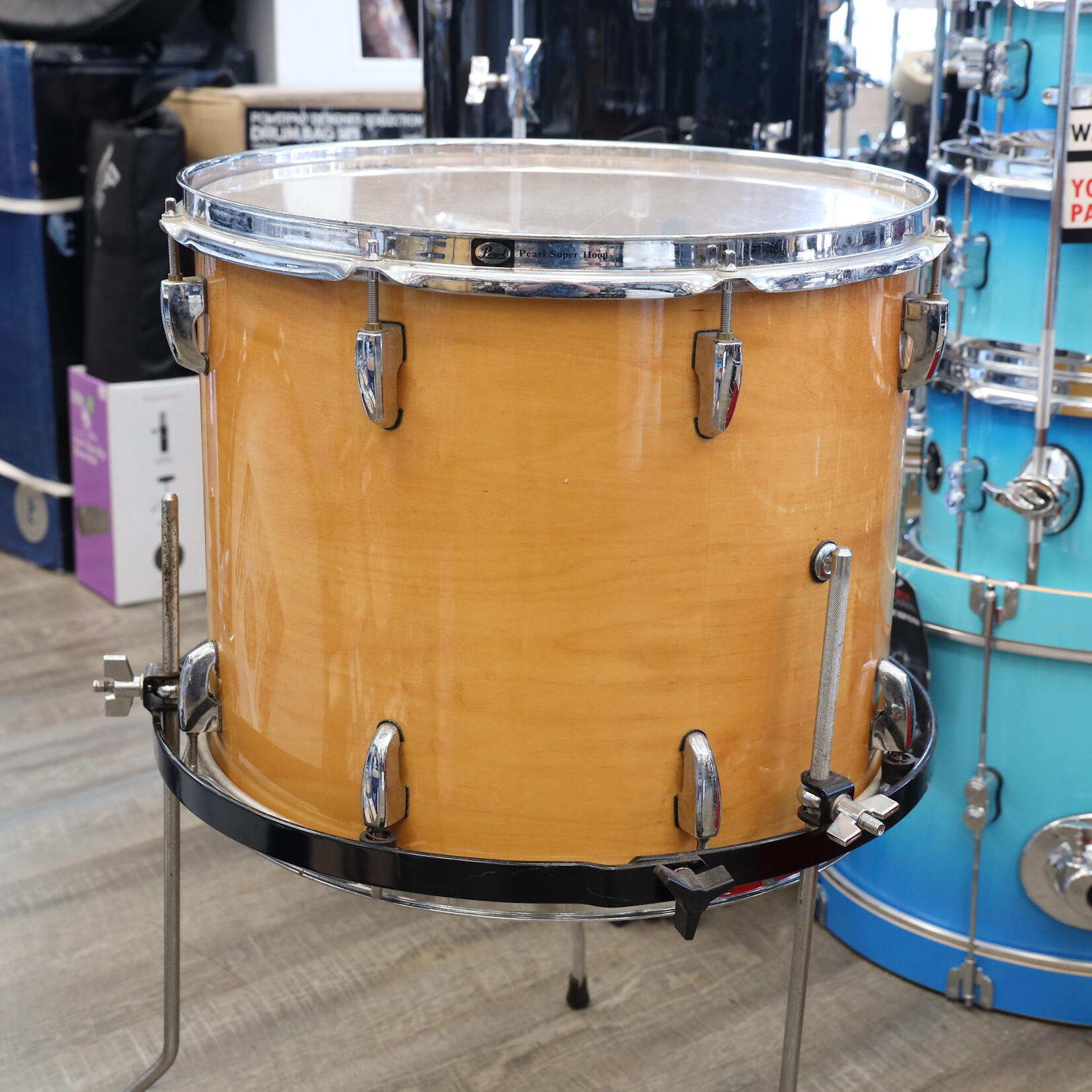 Pearl Used Pearl MRX Masters Custom Extra Floor Tom 13x16 Natural Lacquer