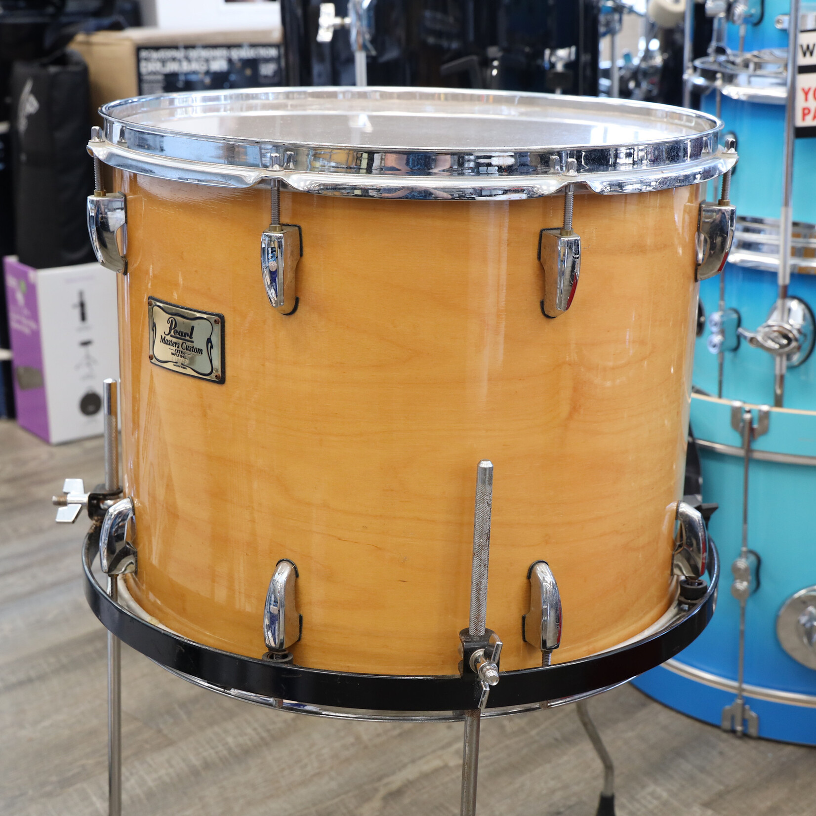 Pearl Used Pearl MRX Masters Custom Extra Floor Tom 13x16 Natural Lacquer
