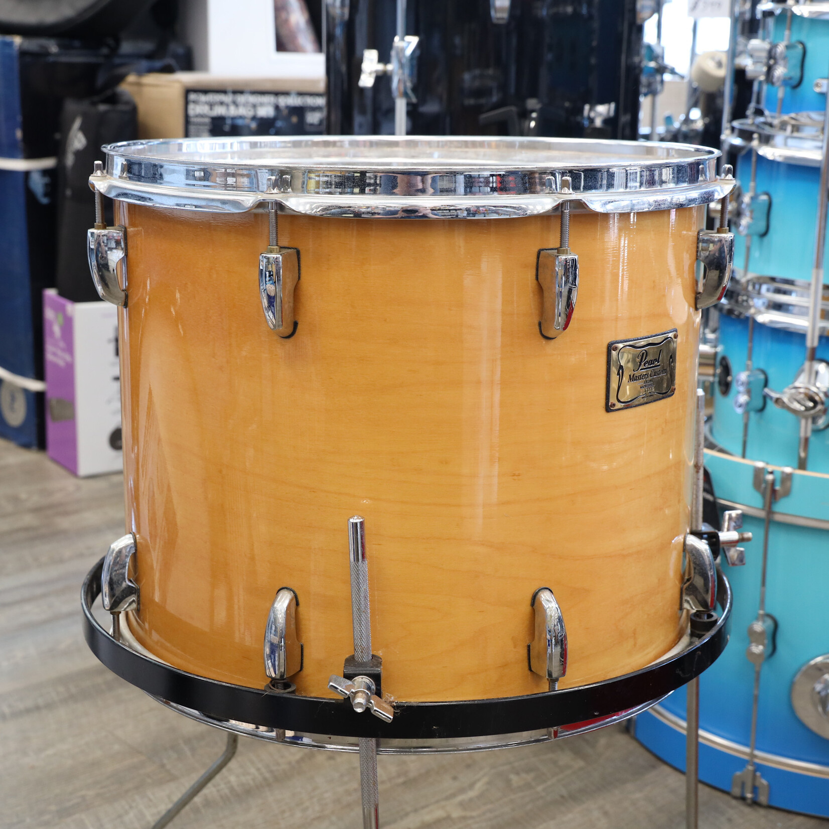 Pearl Used Pearl MRX Masters Custom Extra Floor Tom 13x16 Natural Lacquer