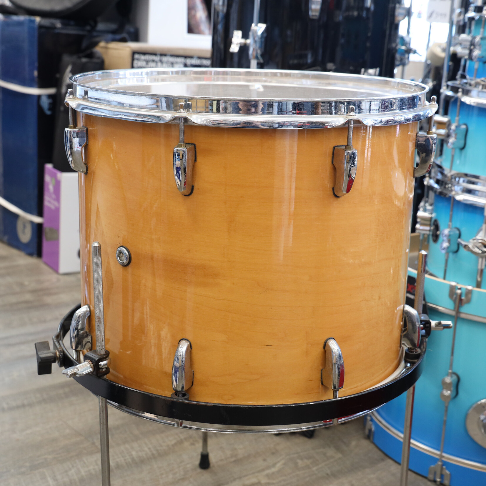 Pearl Used Pearl MRX Masters Custom Extra Floor Tom 13x16 Natural Lacquer