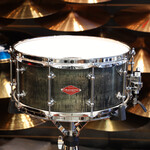Craviotto Craviotto Private Reserve 6.5X14" Snare Drum Curly Maple (Ebonized & Green Stained Oil Finish)