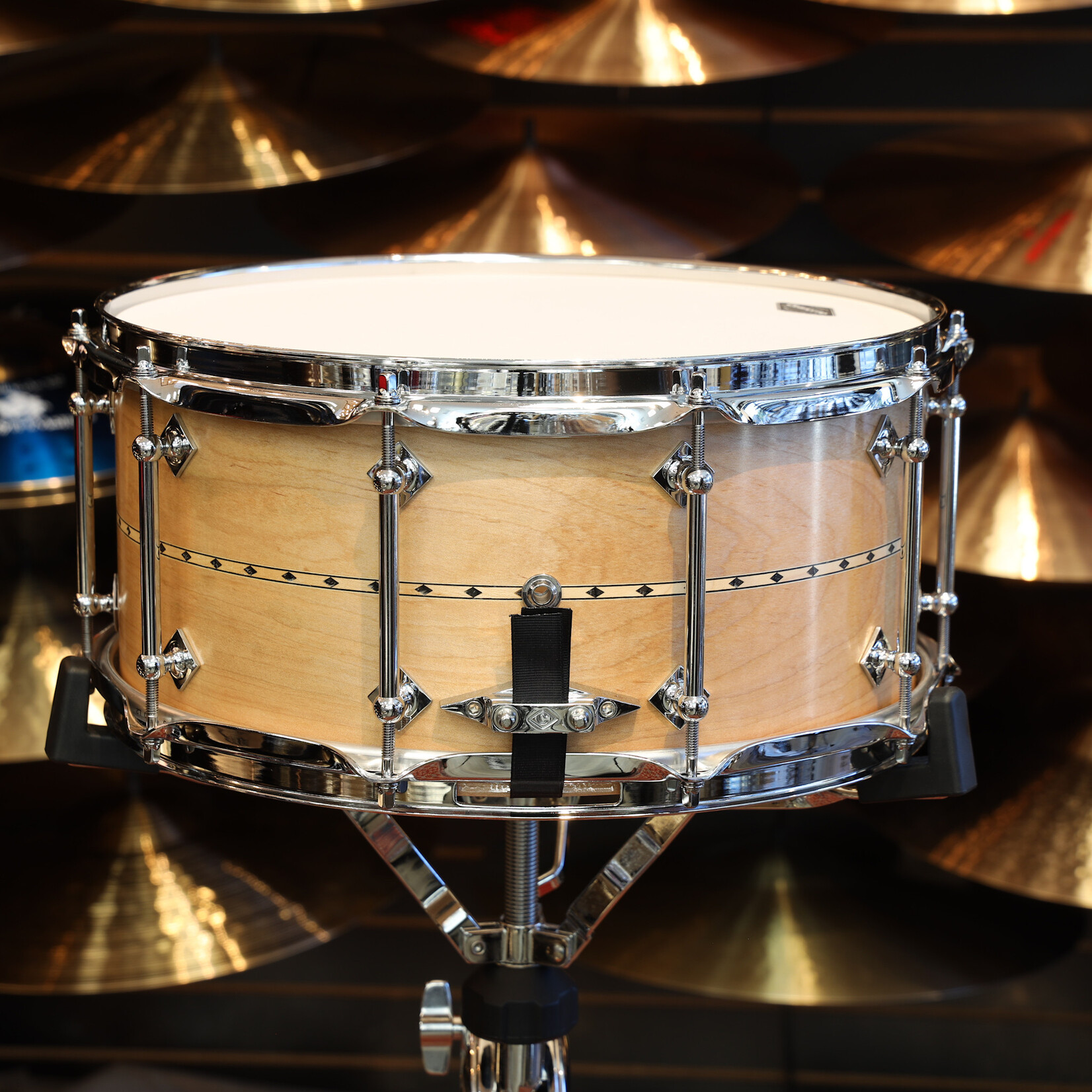 Craviotto Craviotto Custom Shop 6.5X14" Snare Drum Maple w/ Maple Inlay (Oil Finish)