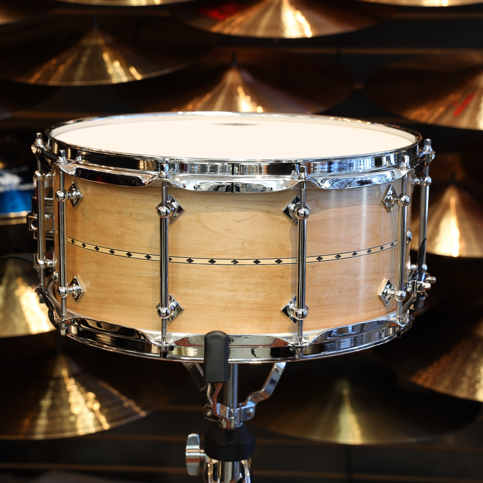 Craviotto Craviotto Custom Shop 6.5X14" Snare Drum Maple w/ Maple Inlay (Oil Finish)