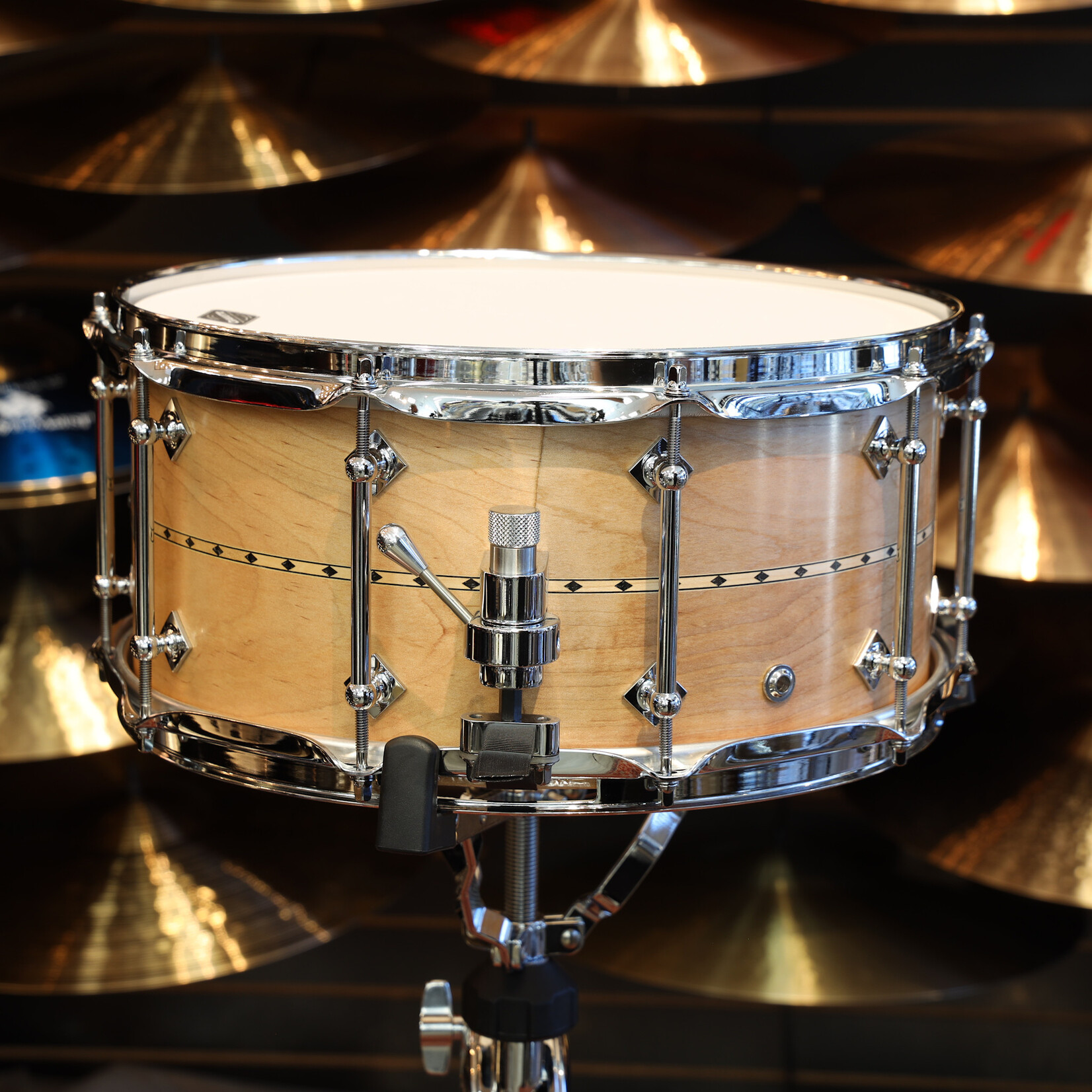 Craviotto Craviotto Custom Shop 6.5X14" Snare Drum Maple w/ Maple Inlay (Oil Finish)
