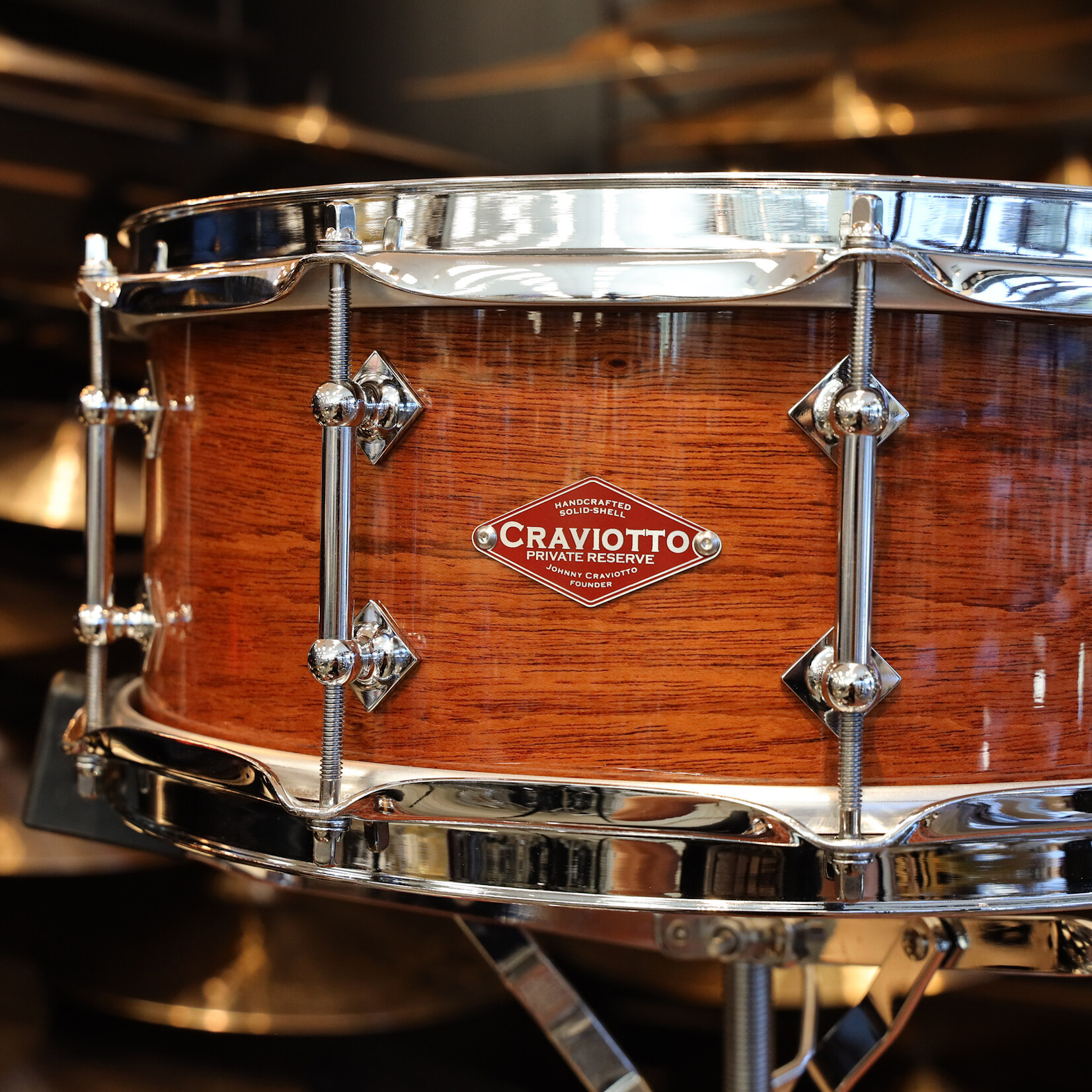 Craviotto Craviotto Private Reserve 5.5X14" Snare Drum Bubinga (Lacquer Finish)