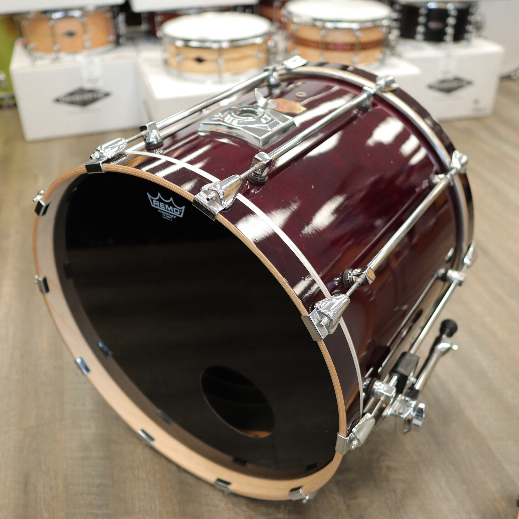 Premier Used Premier Signia 18x22" Maple Bass Drum (Cherrywood Lacquer)