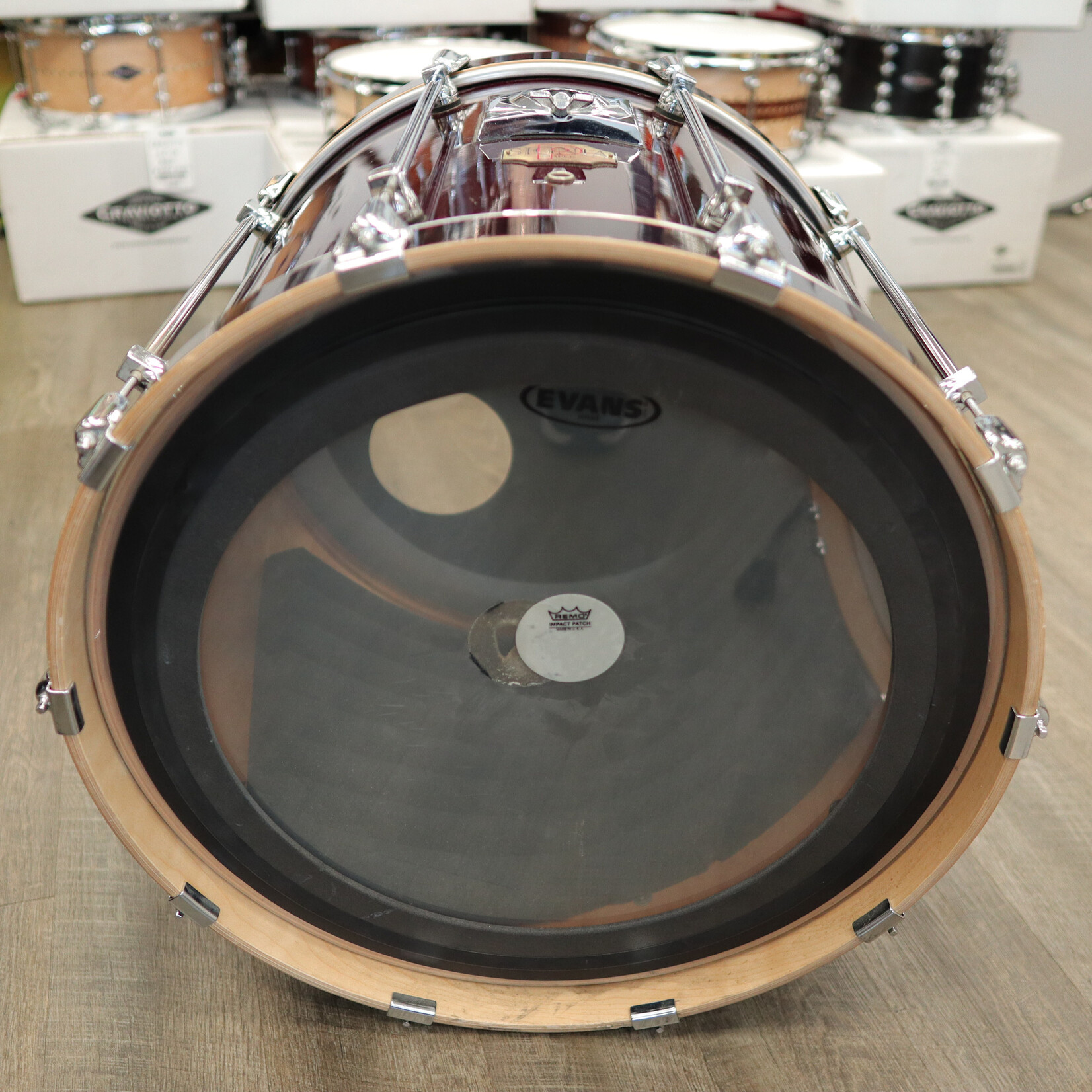 Premier Used Premier Signia 18x22" Maple Bass Drum (Cherrywood Lacquer)