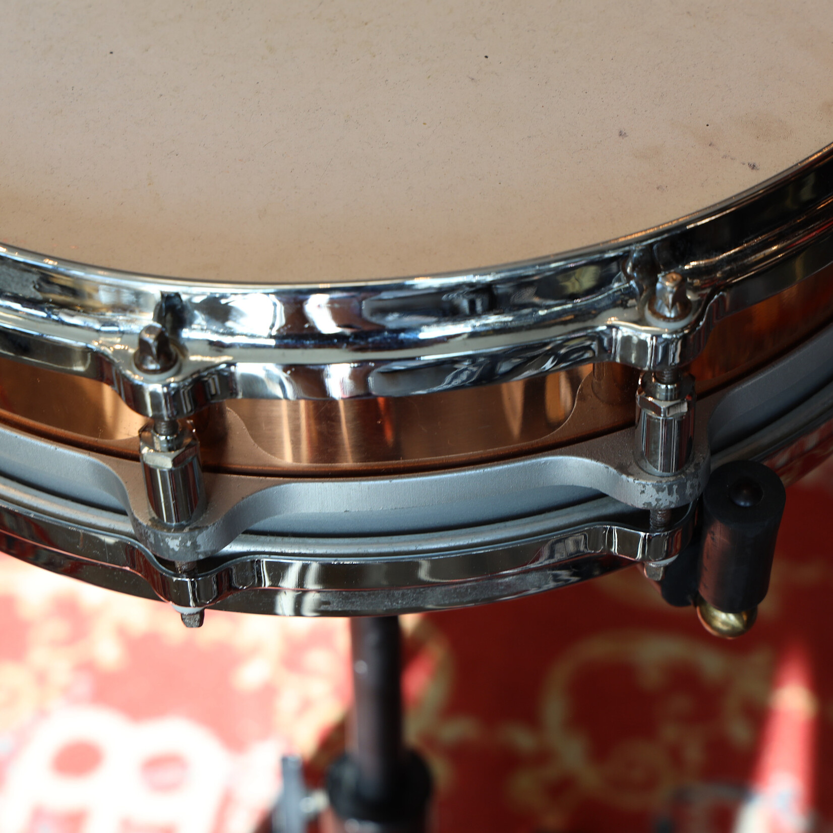 Pearl Used Pearl Free Floating Copper Snare Drum 3.5x14
