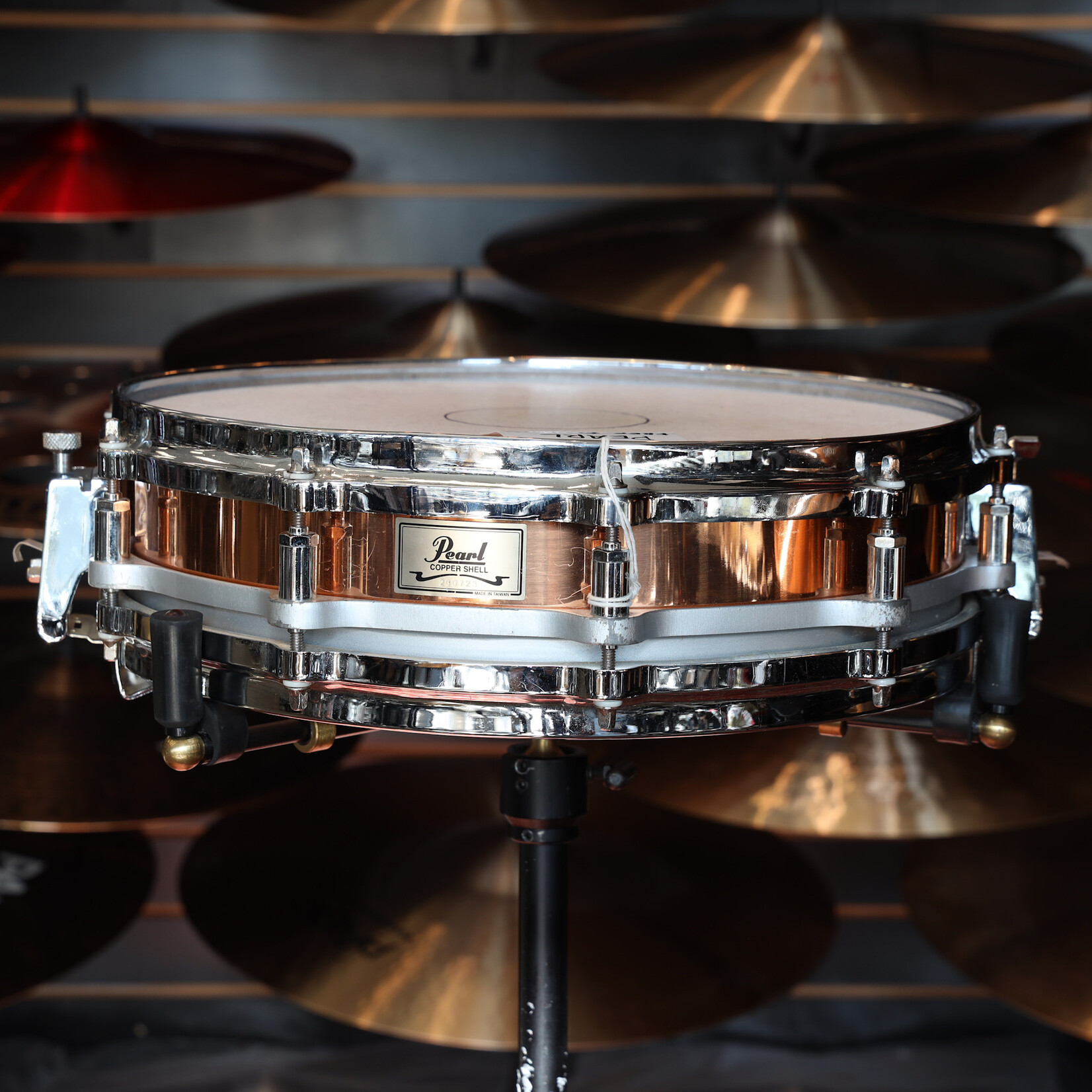 Pearl Used Pearl Free Floating Copper Snare Drum 3.5x14