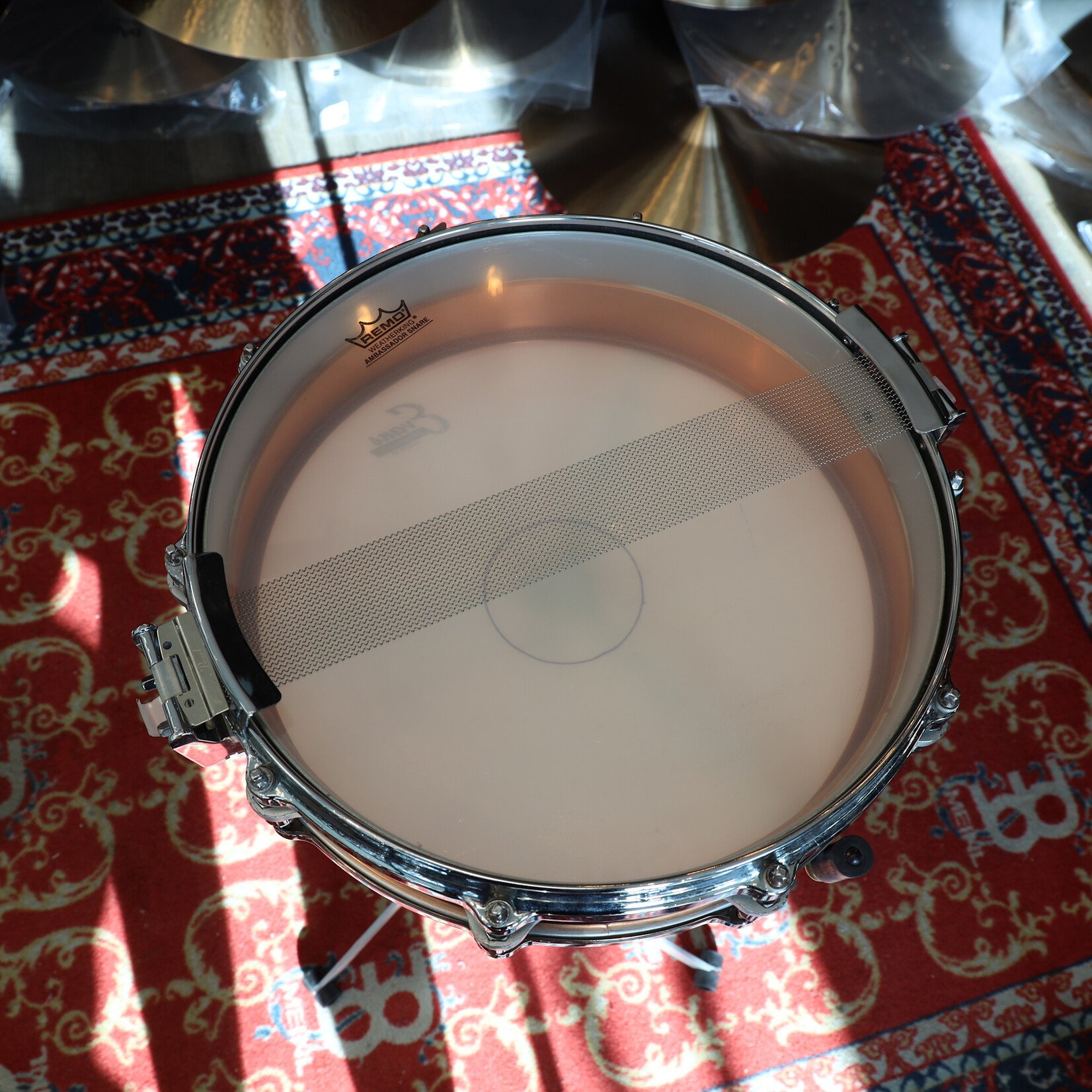 Pearl Used Pearl Free Floating Copper Snare Drum 3.5x14