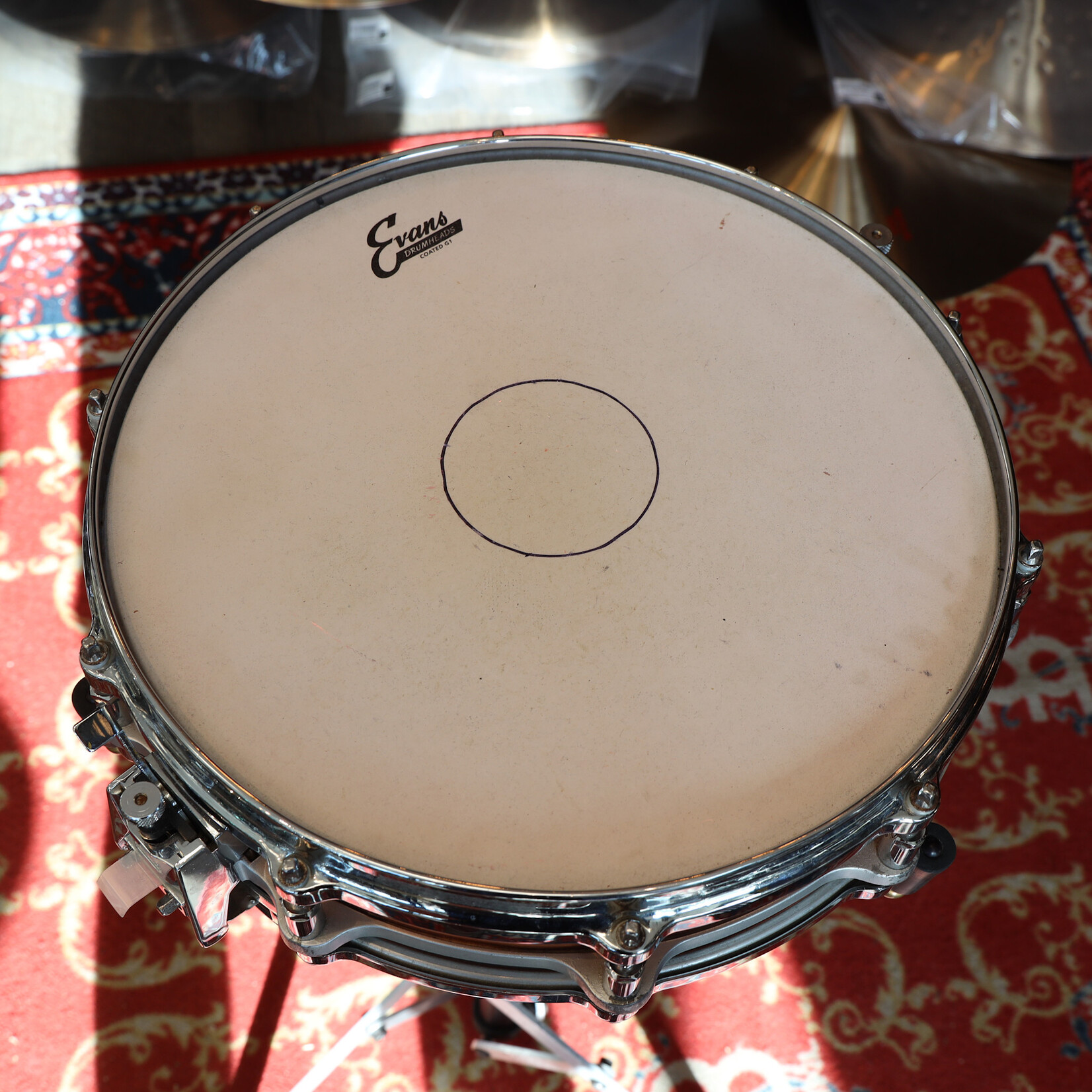 Pearl Used Pearl Free Floating Copper Snare Drum 3.5x14