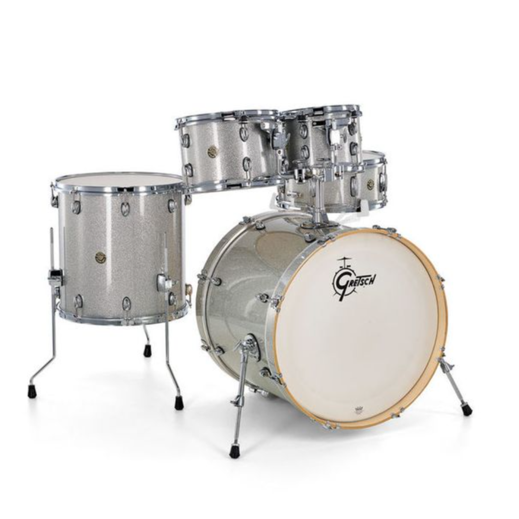 Gretsch Gretsch Catalina Maple 5-Pc Shell Pack 10/12/16/22/14s (Silver Sparkle)
