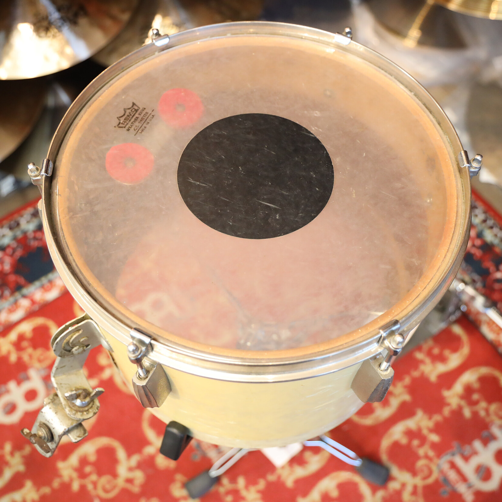 Slingerland Vintage Slingerland Radio King Tom-Tom 9x13 White Marine Pearl (Tack Head)