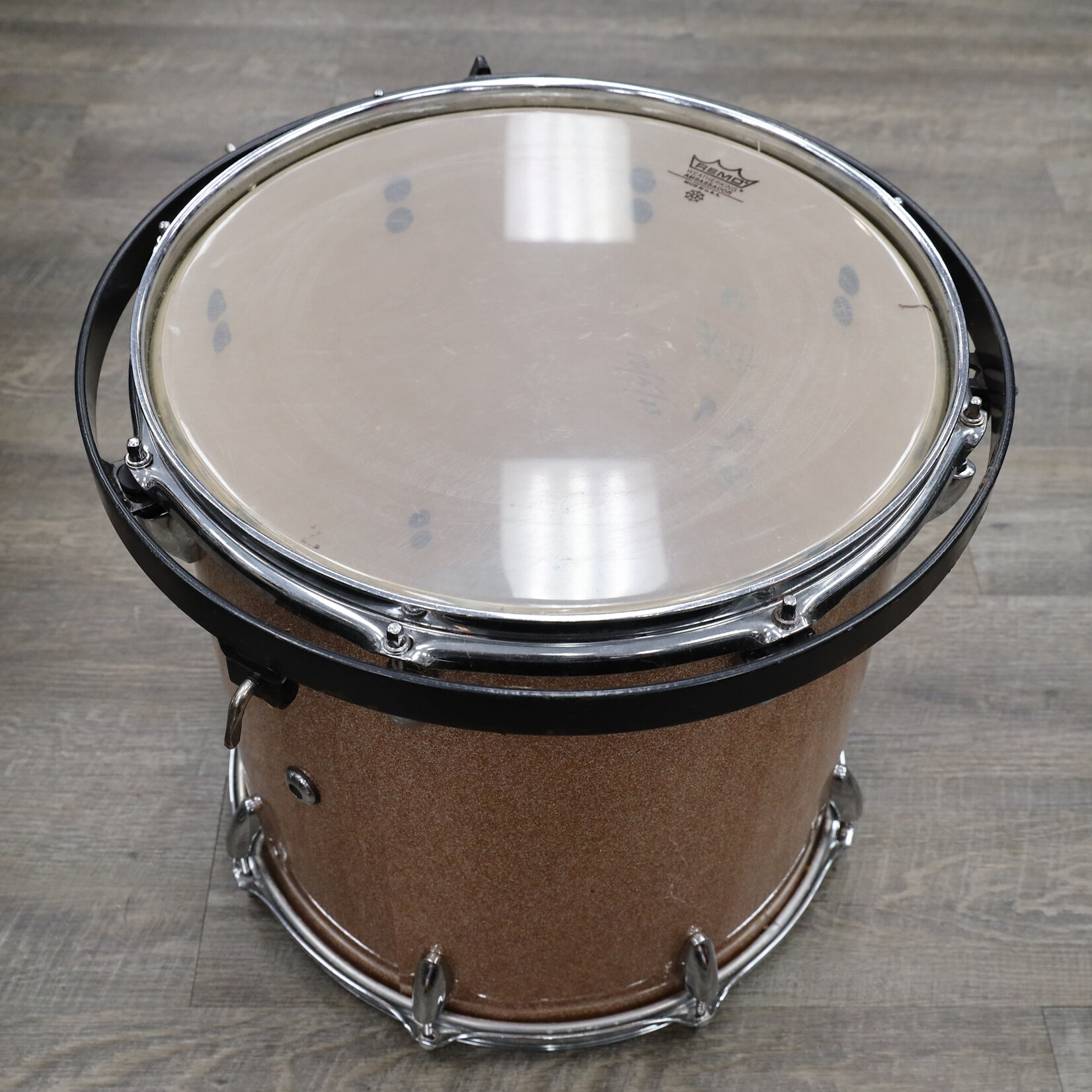 Unknown Used Darby Drum Co. Floor Tom 14x14 Maple Shell Champagne Sparkle