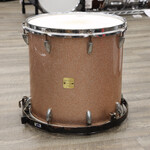 Unknown Used Darby Drum Co. Floor Tom 14x14 Maple Shell Champagne Sparkle