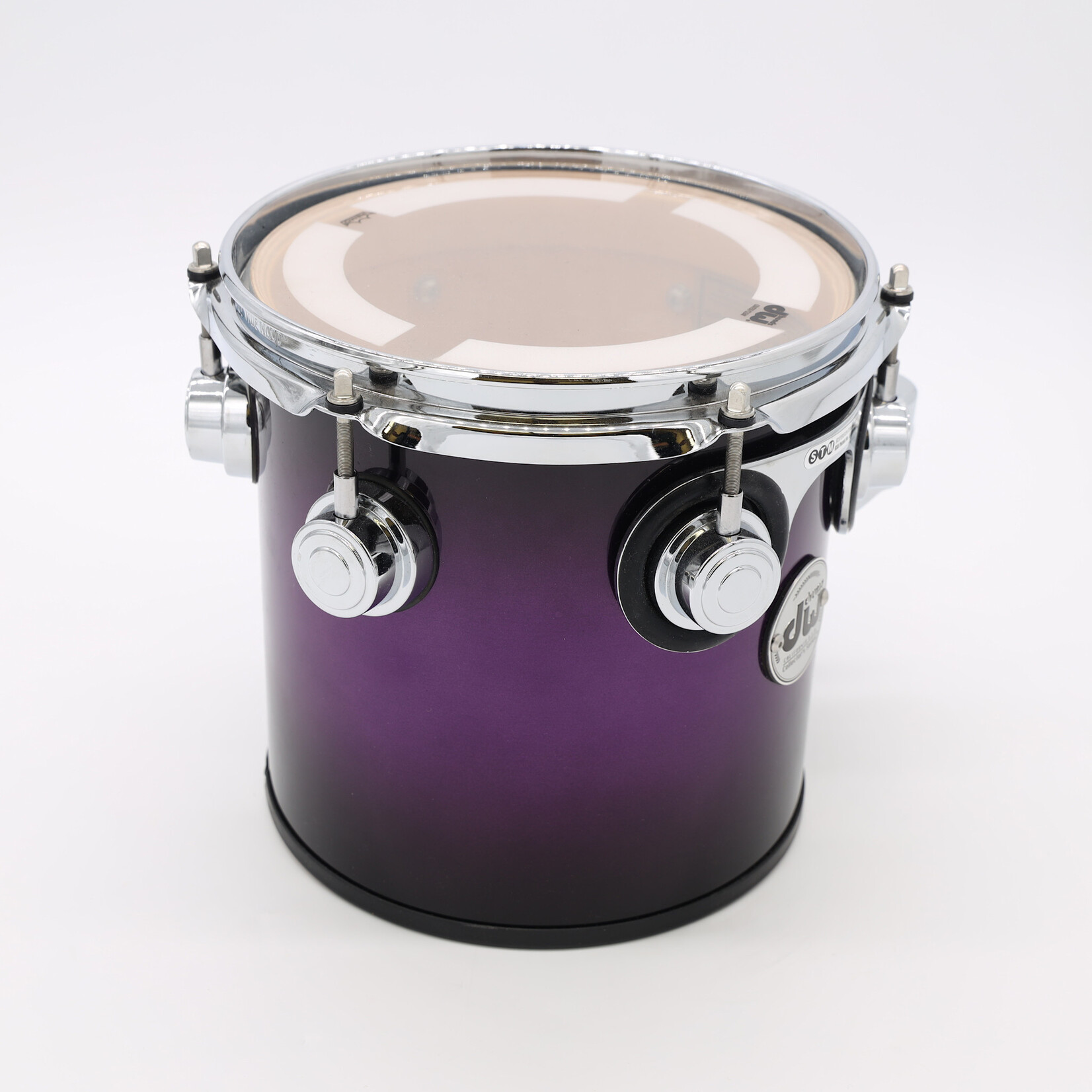 DW Used DW Collector's Series Purple Maple Concert Tom 8x8 Anodized Purple Burst