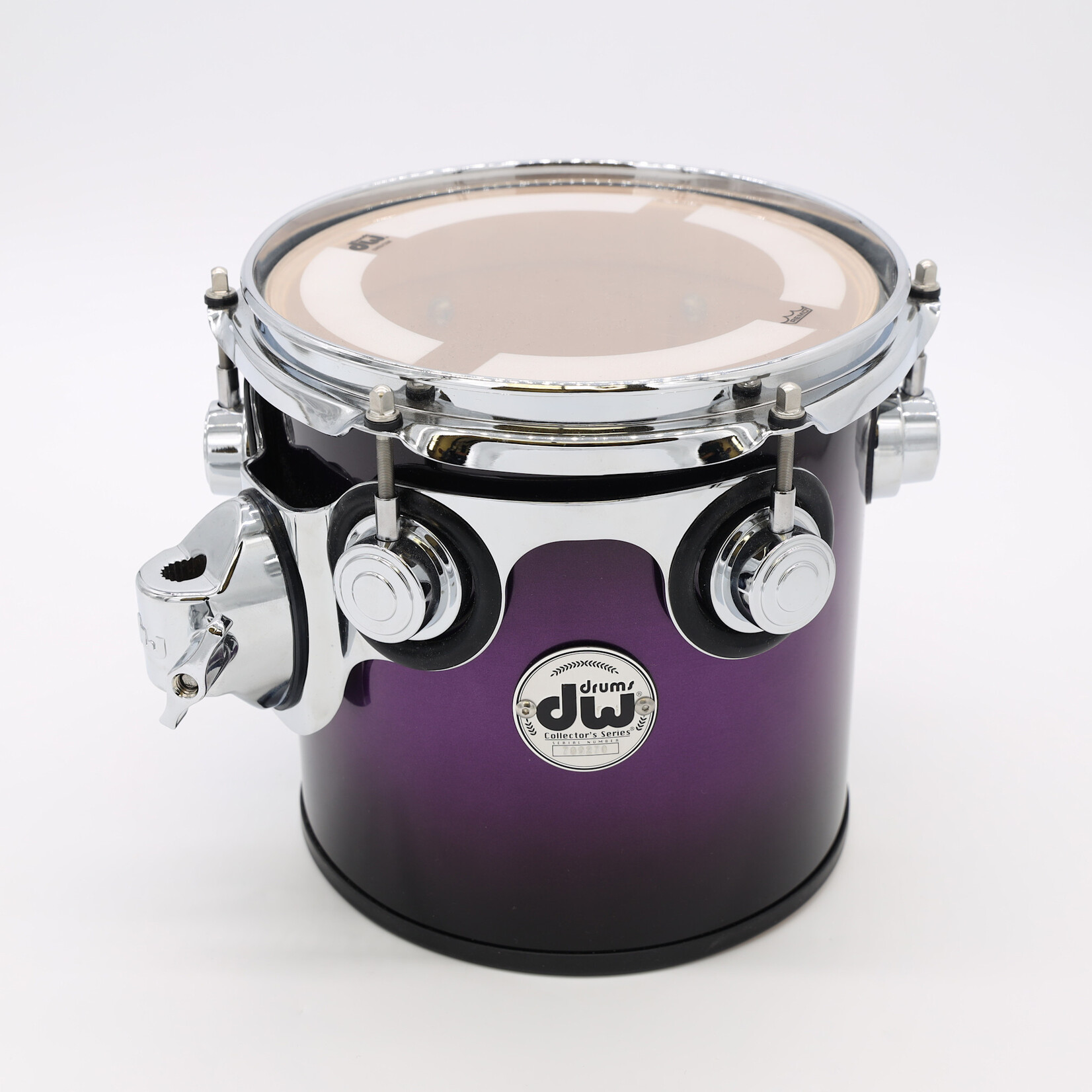 DW Used DW Collector's Series Purple Maple Concert Tom 8x8 Anodized Purple Burst