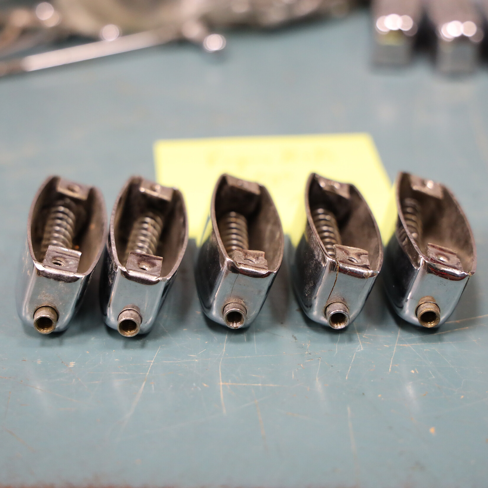 Rogers Vintage Rogers Bread & Butter Tab Lug, Single Tension For Toms 3916R, 5-Pack Set A