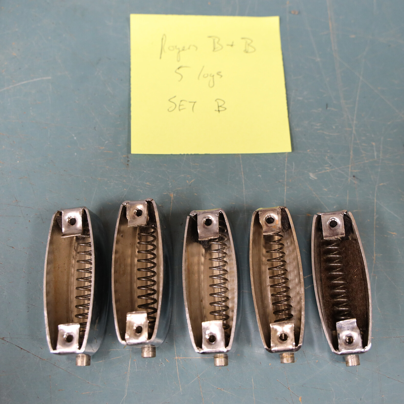 Rogers Vintage Rogers Bread & Butter Tab Lug, Single Tension For Toms 3916R, 5-Pack Set B
