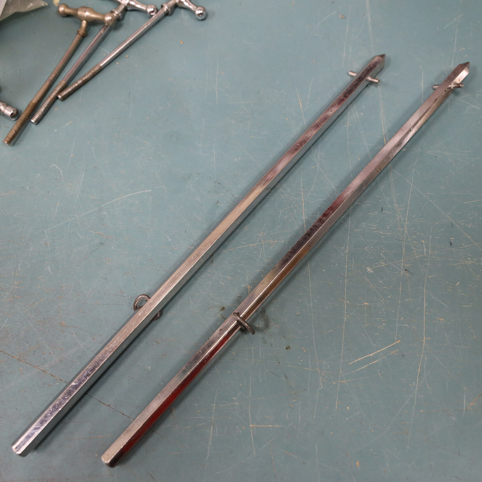 Rogers Vintage Rogers Swiv-O-Matic Bass Drum Spur Spike Pair 14" Long