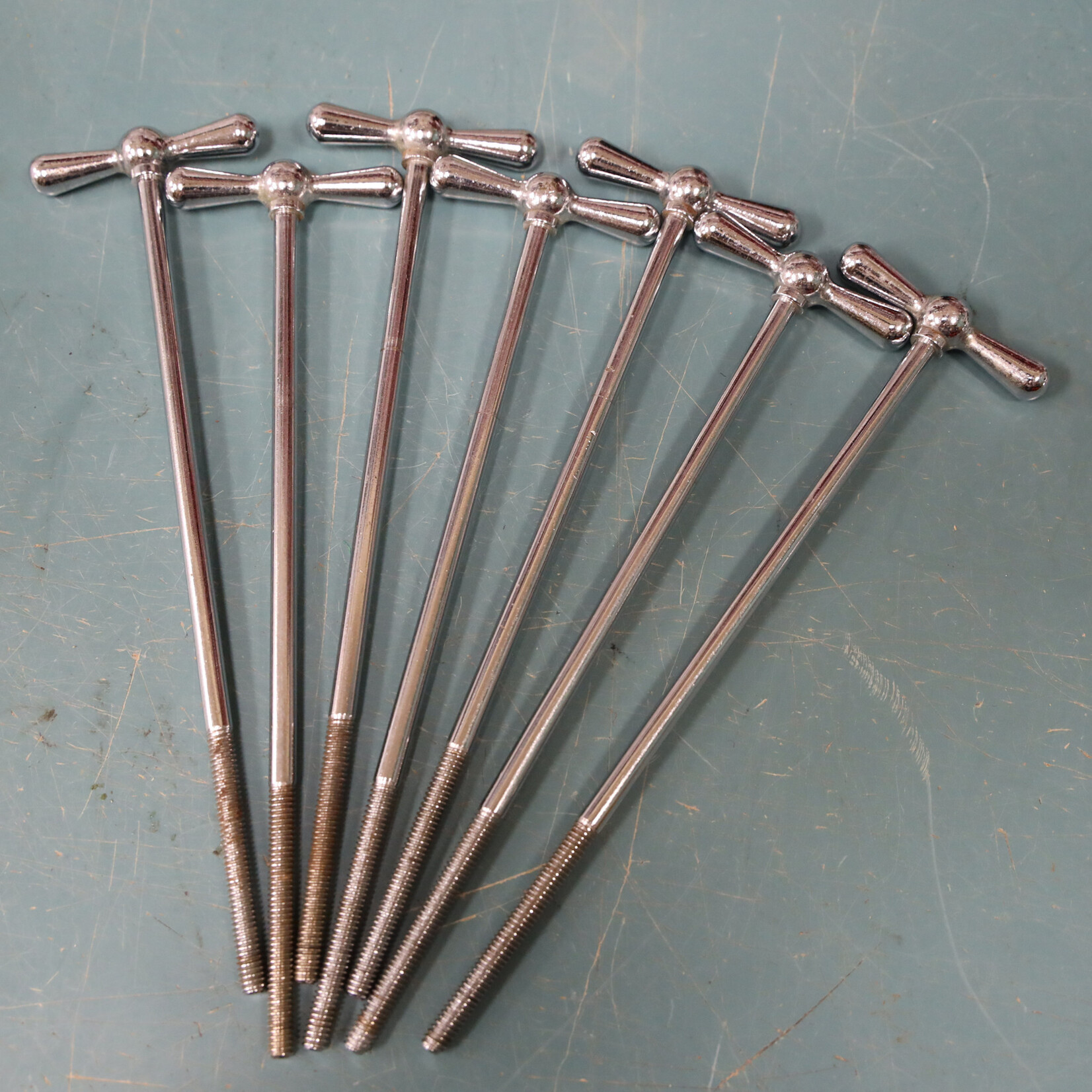 Rogers Vintage Rogers Bass Drum Bow Tie T-Rods 7" Length, Set of 7