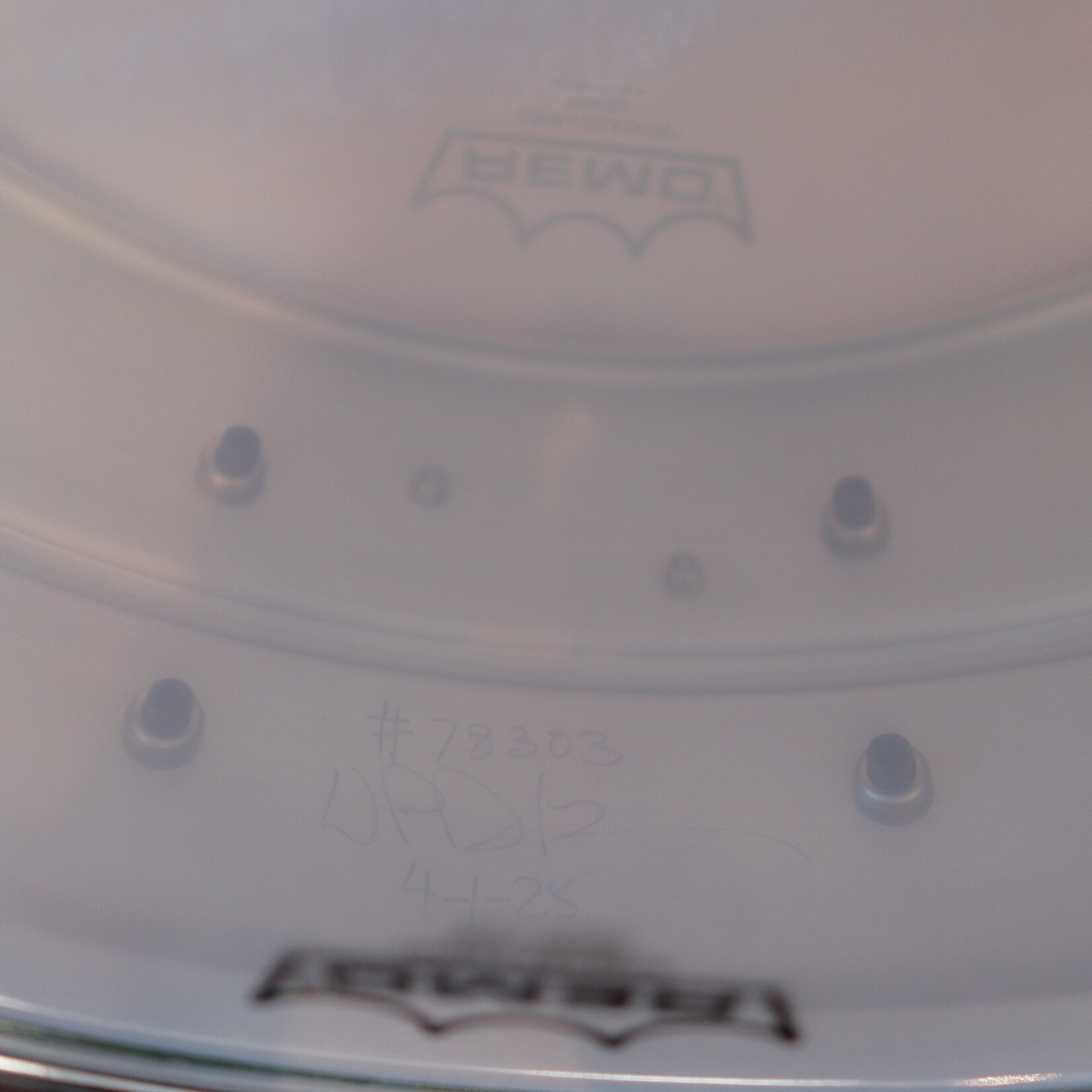 Pork Pie Pork Pie 5.5x14" Aluminum Snare Drum (Green Alcohol Ink w/ Black Chrome Tube Lugs)