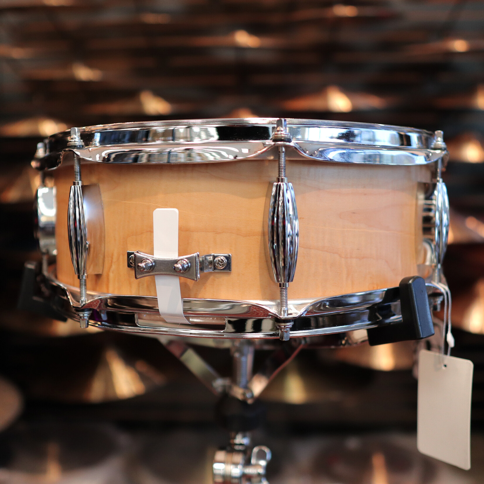 Pork Pie Pork Pie 5.25x14" Solid Oak Snare Drum w/ Beavertail Lugs