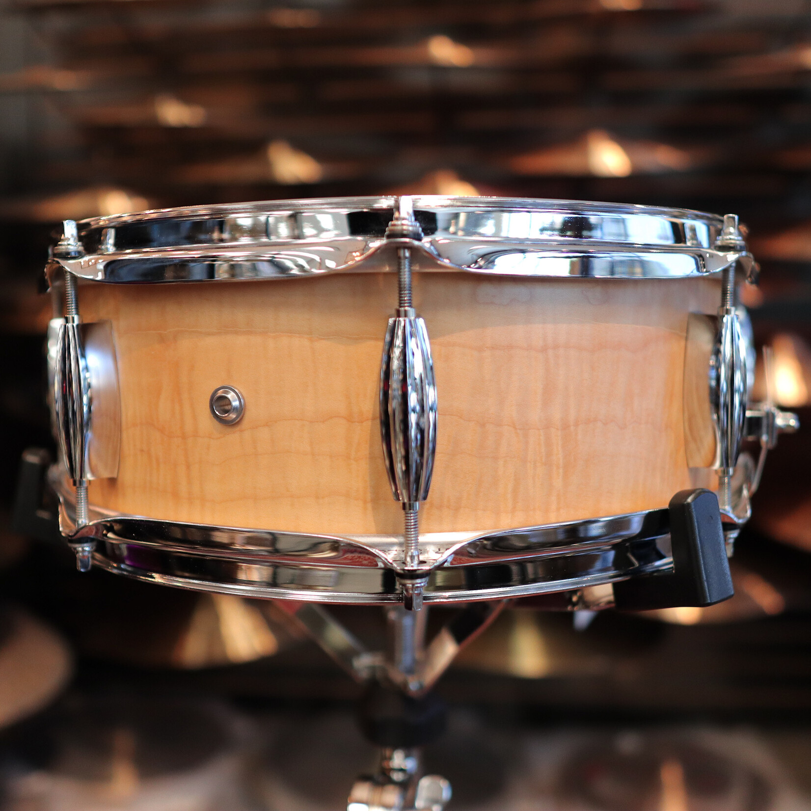 Pork Pie Pork Pie 5.25x14" Solid Oak Snare Drum w/ Beavertail Lugs