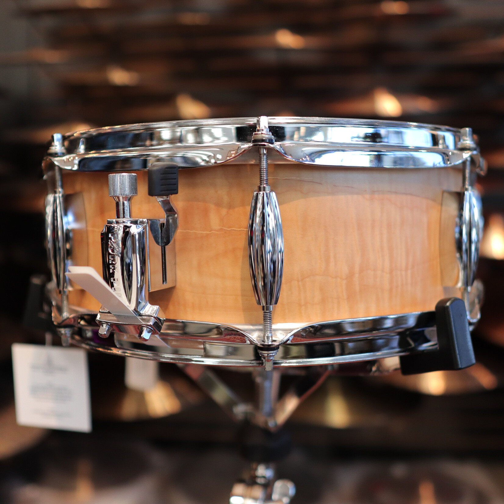 Pork Pie Pork Pie 5.25x14" Solid Oak Snare Drum w/ Beavertail Lugs