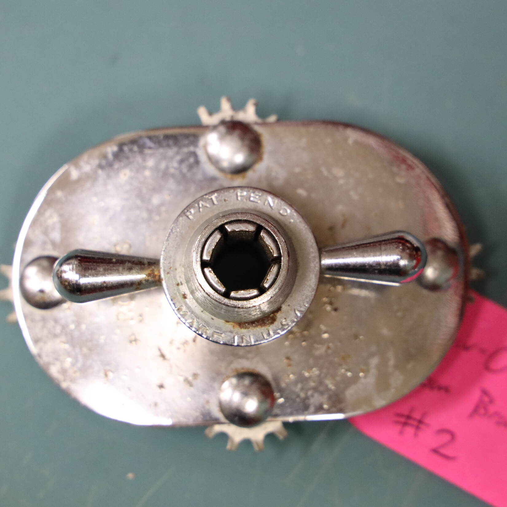 Rogers Vintage Rogers Swiv-O-Matic Collet Plate Assembly (Straight) Tom Mount Bracket #2