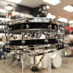 Pork Pie Pork Pie 6x14" Black/Clear/Black Acrylic Snare Drum w/ Split Chrome Tube Lugs