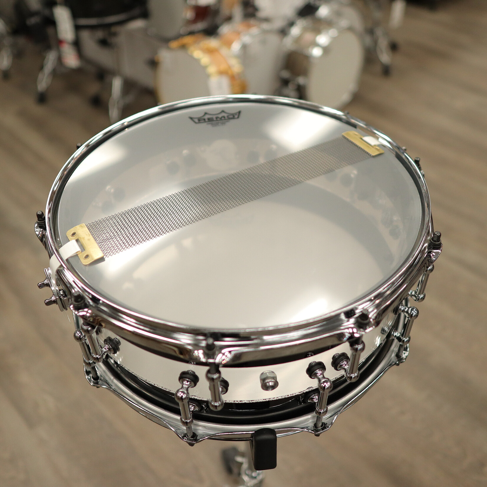 Pork Pie Pork Pie 6x14" Black/Clear/Black Acrylic Snare Drum w/ Split Chrome Tube Lugs