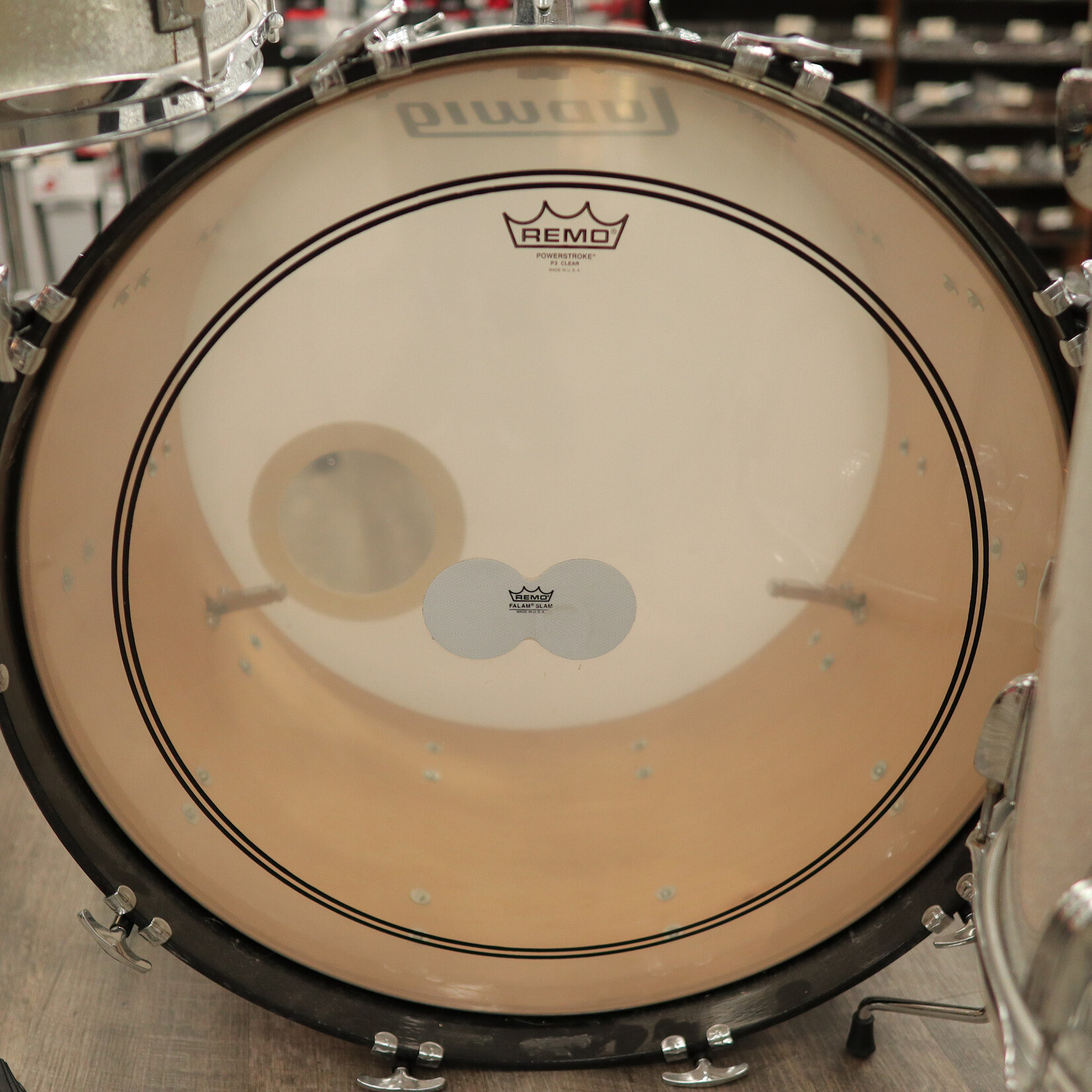 Ludwig Used Ludwig Classic Maple 4-Pc Shell Pack 14/16/18/24 (Silver Sparkle)