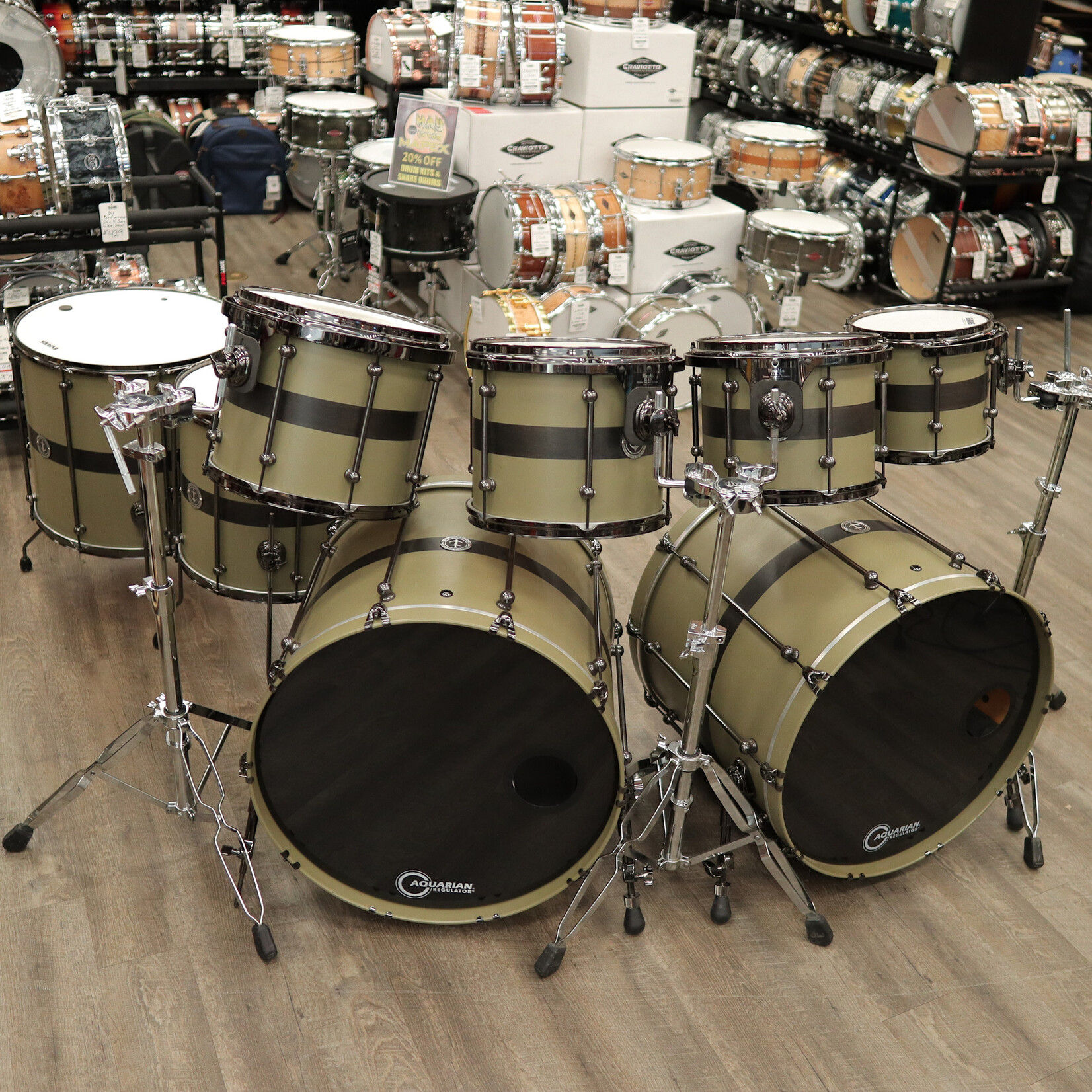 Anchor Pre-Owned Anchor Drums 8-Piece Galleon Shell Pack 10/12/13/14/16/20/24/24