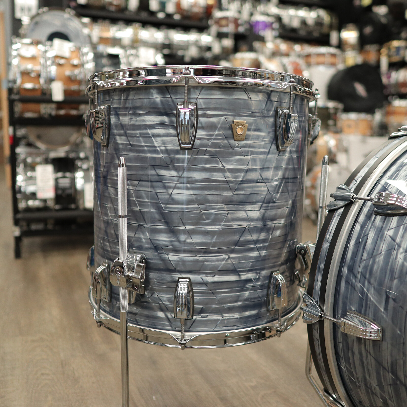Ludwig Like-New Ludwig Classic Maple FAB 3-Piece Shell Pack 13/16/22 (Sky Blue Pearl)