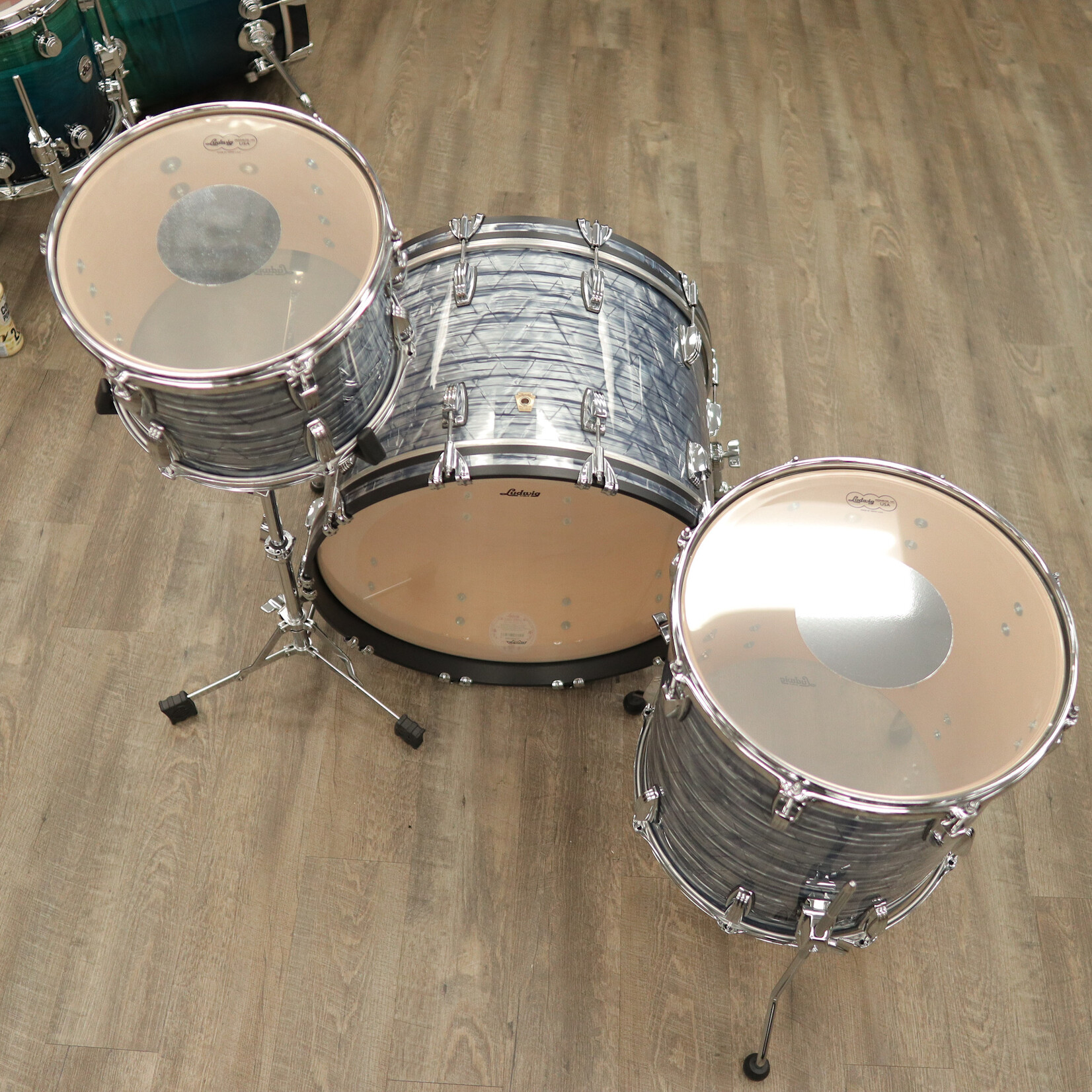 Ludwig Like-New Ludwig Classic Maple FAB 3-Piece Shell Pack 13/16/22 (Sky Blue Pearl)