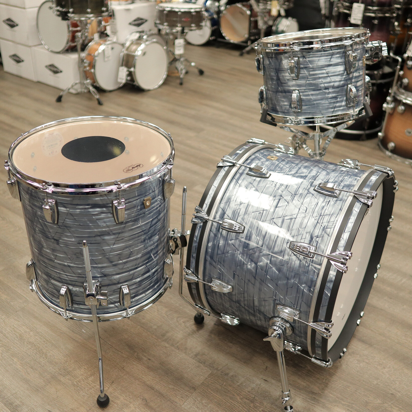 Ludwig Like-New Ludwig Classic Maple FAB 3-Piece Shell Pack 13/16/22 (Sky Blue Pearl)