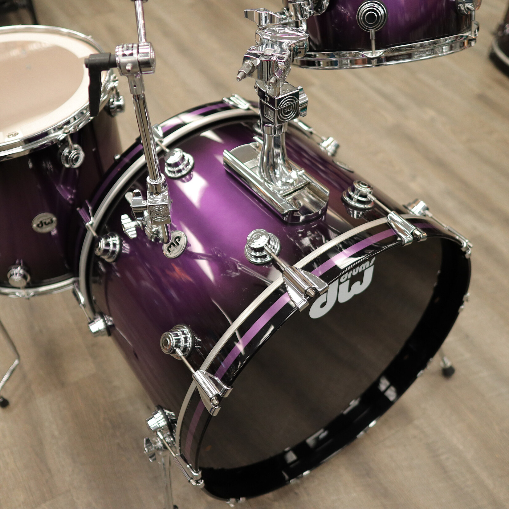 DW Used DW Collector's Series 3-PC Pure Maple Shell Pack 12/16/23 (Anodized Purple Burst)