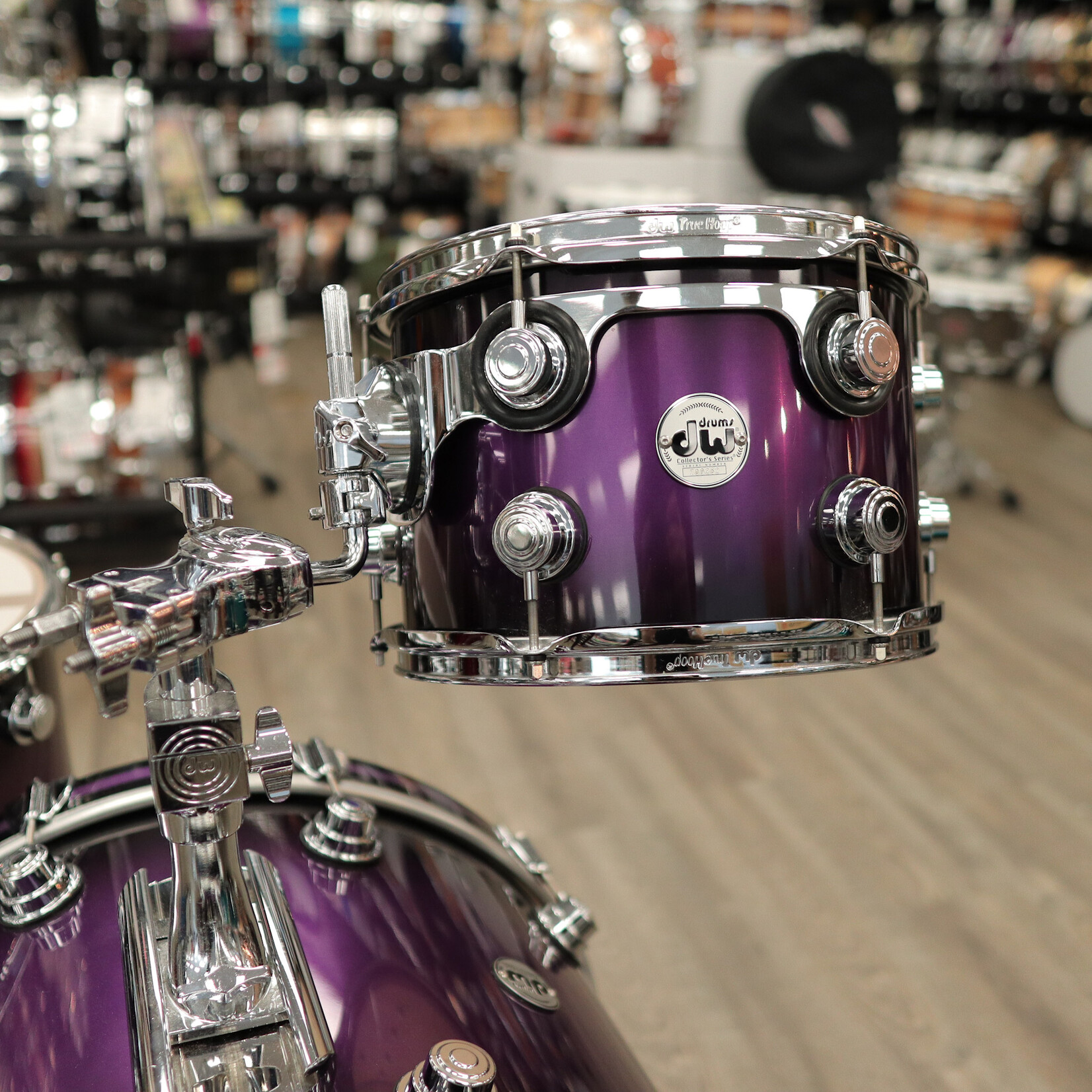 DW Used DW Collector's Series 3-PC Pure Maple Shell Pack 12/16/23 (Anodized Purple Burst)