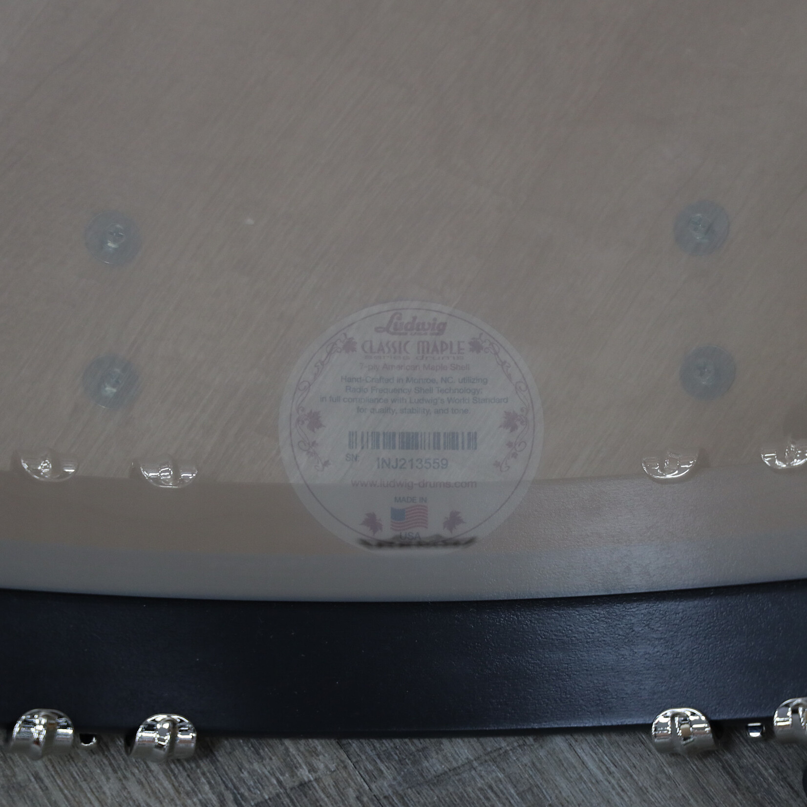 Ludwig Ludwig Limited Edition Classic Maple FAB 3-Piece Shell Pack 13/16/22 (Ebony Pearl) with Nickel Hardware