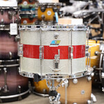Ludwig Vintage 1970s Ludwig Parade Drum 10x15 Silver/Red Sparkle