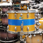 Ludwig Vintage 1970s Ludwig Parade Drum 10x14 Gold/Blue Sparkle